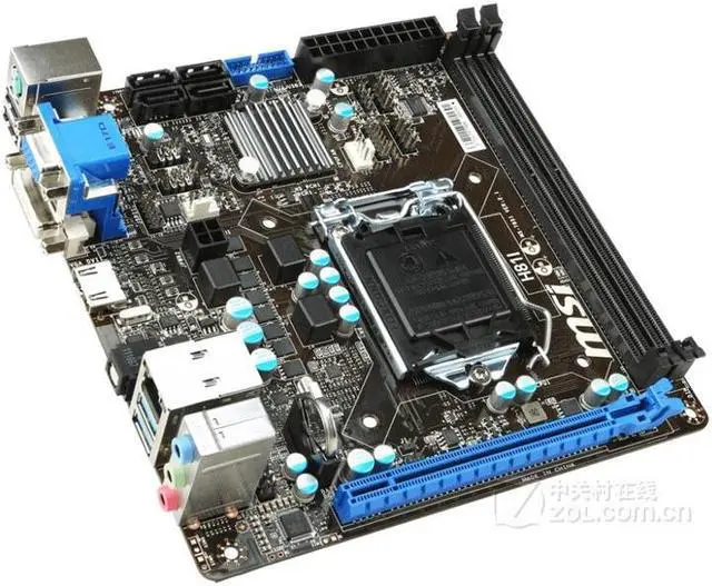 Alt view image 3 of 4 - MSI H81I Intel H81 LGA 1150 DDR3 16GB Mini-ITX Motherboard