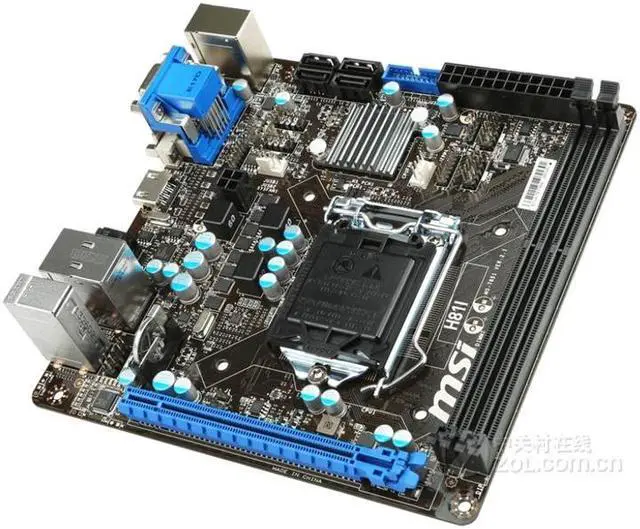 Alt view image 2 of 4 - MSI H81I Intel H81 LGA 1150 DDR3 16GB Mini-ITX Motherboard