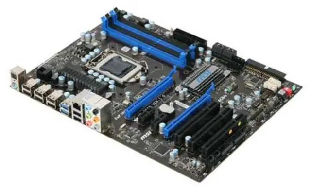 Alt view image 2 of 2 - MSI P55A-G55 Intel P55 LGA 1156 DDR3 16GB ATX Motherboard