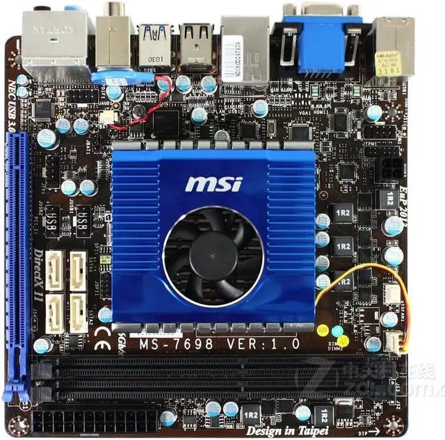 Main image of MSI E350IA-E45 AMD Hudson M1 Socket FT1 DDR3 8GB Mini-ITX Motherboard