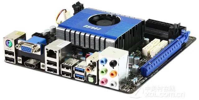 Alt view image 4 of 4 - MSI E350IA-E45 AMD Hudson M1 Socket FT1 DDR3 8GB Mini-ITX Motherboard