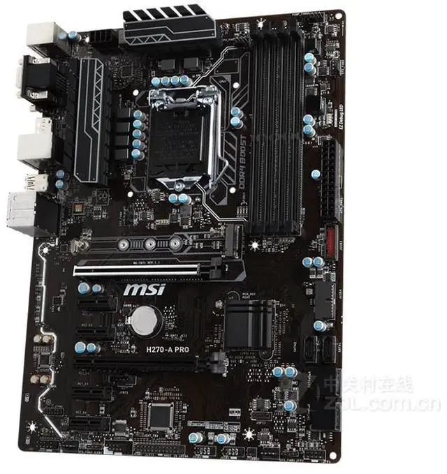 Alt view image 3 of 4 - MSI H270-A PRO Intel H270 LGA 1151 DDR4 64GB ATX Motherboard