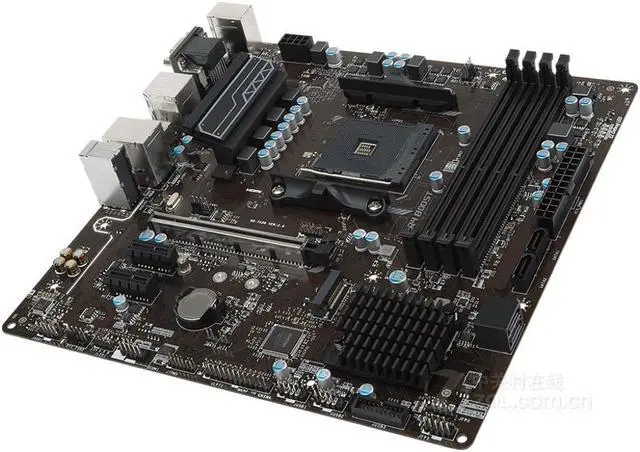 Alt view image 3 of 4 - MSI B350M PRO-VDH AMD B350 Socket AM4 DDR4 64GB Micro ATX Motherboard