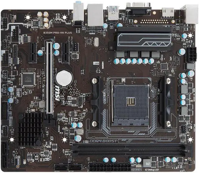 Main image of MSI B350M PRO-VH PLUS AMD B350 Socket AM4 DDR4 32GB Micro ATX Motherboard
