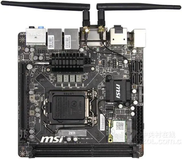 Main image of MSI Z87I Intel Z87 LGA 1150 DDR3 16GB Mini-ITX Motherboard