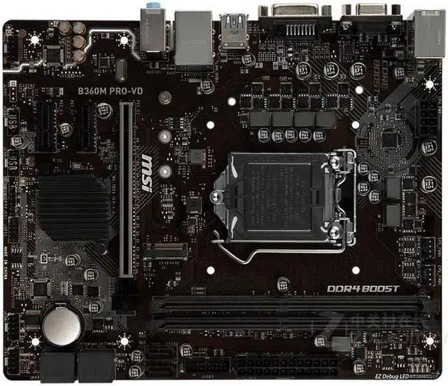 Main image of MSI B360M PRO-VD Intel B360 LGA 1151 DDR4 32GB Micro ATX Motherboard