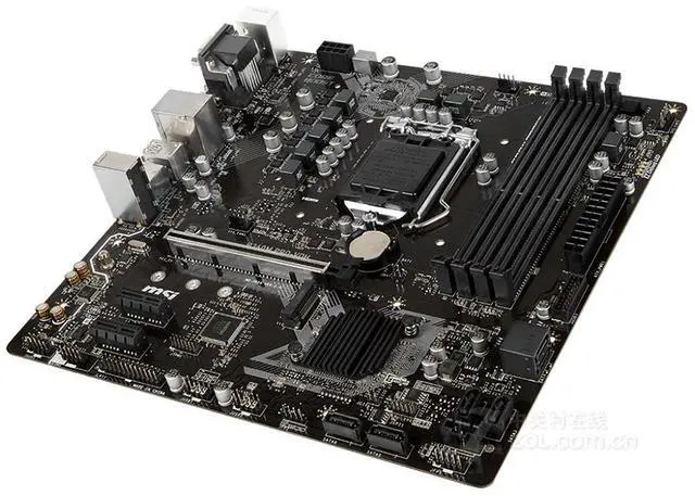 Alt view image 4 of 10 - MSI B360M PRO-VDH Intel B360 LGA 1151 DDR4 64GB Micro ATX Motherboard