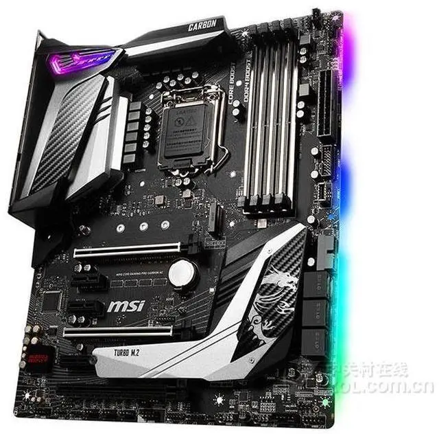 Alt view image 3 of 4 - MSI MPG Z390 GAMING PRO CARBON AC Intel Z390 LGA 1151 DDR4 128GB ATX Motherboard