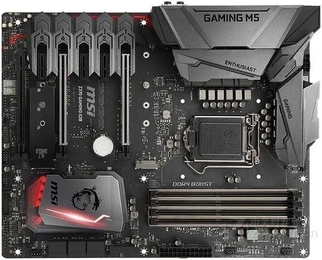 Main image of MSI Z370 GAMING M5 Intel Z370 LGA 1151 DDR4 64GB ATX Motherboard