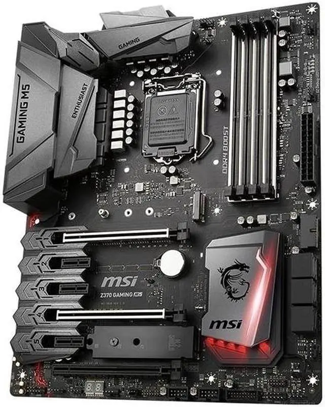 Alt view image 2 of 4 - MSI Z370 GAMING M5 Intel Z370 LGA 1151 DDR4 64GB ATX Motherboard