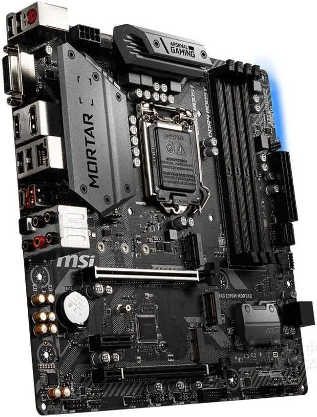 Alt view image 2 of 4 - MSI MAG Z390M MORTAR Intel Z390 LGA 1151 DDR4 128GB Micro ATX Motherboard