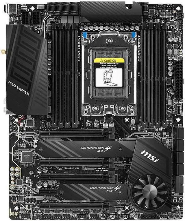 Alt view image 2 of 4 - MSI TRX40 PRO WIFI AMD TRX40 Socket sTRX4 DDR4 256GB ATX Motherboard