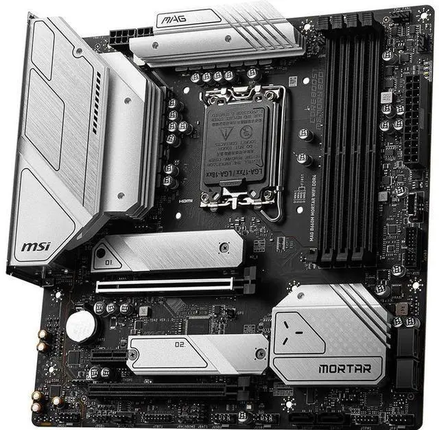 Alt view image 3 of 4 - MSI MAG B660M MORTAR WIFI DDR4 Intel B660 LGA 1700 DDR4 128GB Micro ATX Motherboard