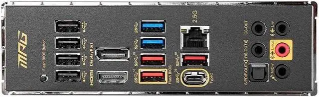 Alt view image 3 of 3 - MSI MPG Z590 GAMING FORCE Intel Z590 LGA 1200 DDR4 128GB ATX Motherboard