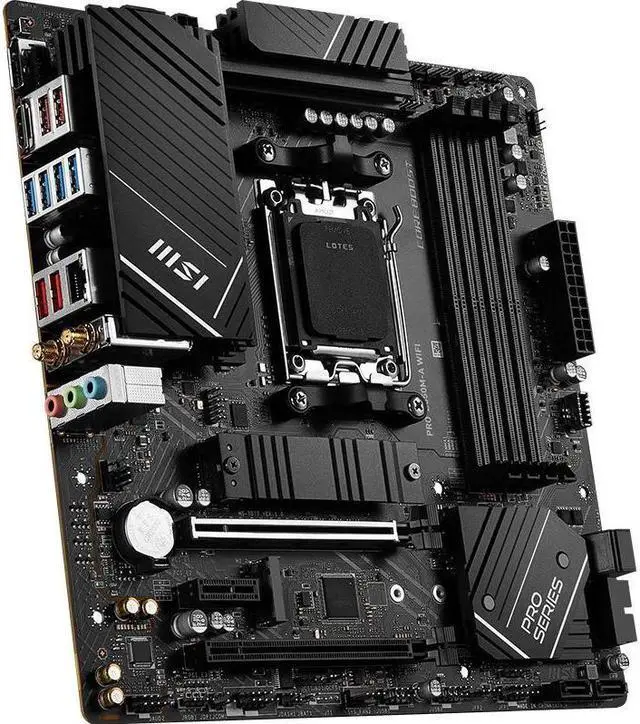 Alt view image 3 of 4 - MSI PRO B650M-A WiFi AMD B650 Socket AM5 DDR5 256GB Micro ATX Motherboard