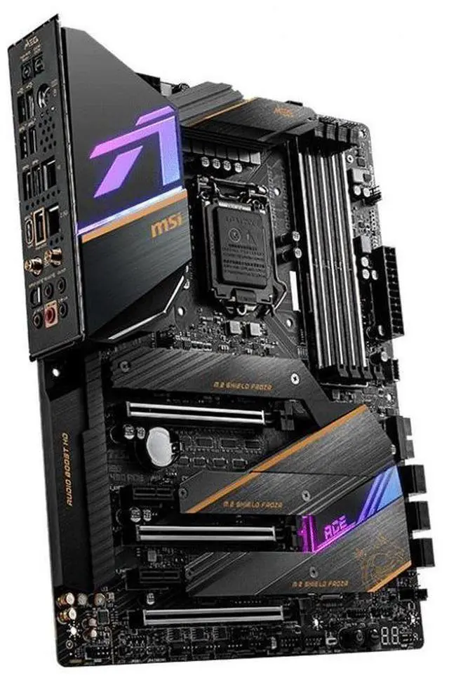 Alt view image 3 of 4 - MSI MEG Z490 ACE Intel Z490 LGA 1200 DDR4 128GB ATX Motherboard
