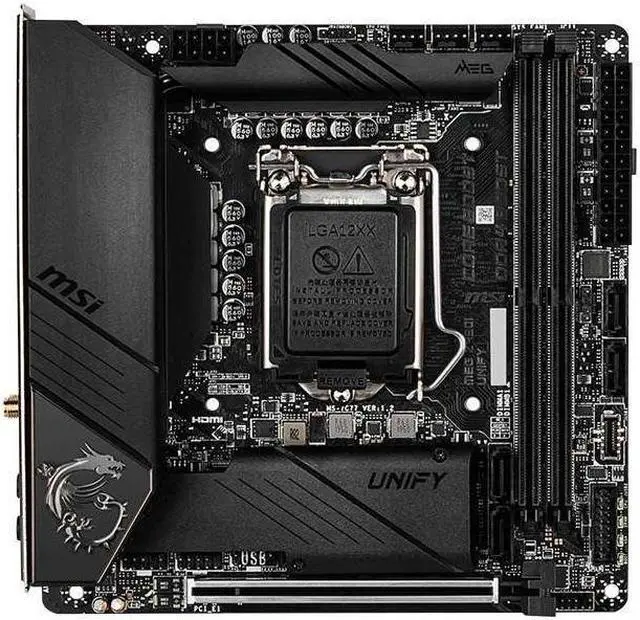 Main image of MSI MEG Z490I UNIFY Intel Z490 LGA 1200 DDR4 64GB Mini-ITX Motherboard