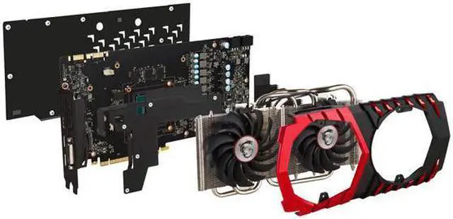 Alt view image 4 of 7 - MSI Red Dragon GeForce GTX 1070 DirectX 12 GTX 1070 GAMING X 8G 8GB 256-Bit GDDR5 PCI Express 3.0 x16 HDCP Ready SLI Support ATX Video Card 95 new, tested without any problems safe to use