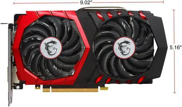 Alt view image 3 of 8 - MSI GeForce GTX 1050 Ti DirectX 12 GTX 1050 Ti GAMING X 4G 4GB 128-Bit GDDR5 PCI Express 3.0 x16 HDCP Ready ATX Video Card