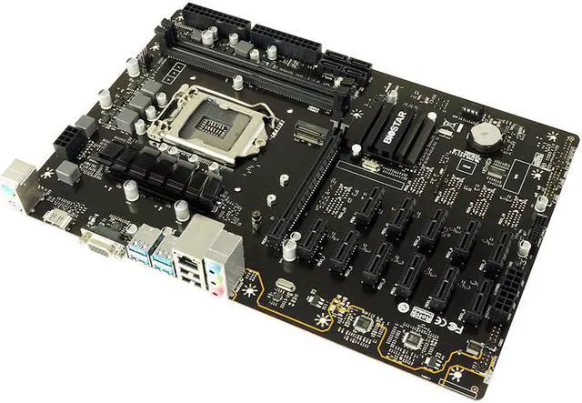 Alt view image 2 of 4 - Biostar TB360-BTC PRO ATX 32G 12 x PCI-E 3.0 USB 3.1 Intel btc mine board  for Cryptocurrency Mining (BTC)