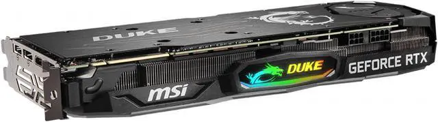 Alt view image 3 of 5 - MSI Geforce RTX 2070 SUPER DUKE 8GB GDDR6 256-bit DisplayPort x 3 (v1.4) / HDMI 2.0b x 1 / USB Type-C x 1 14 Gbps 7680x4320 8-pin x 1, 6-pin x 1 12 API