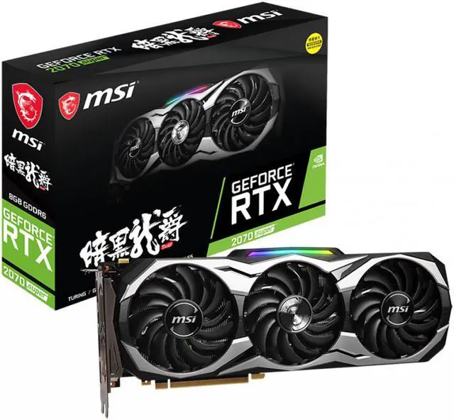 Alt view image 5 of 5 - MSI Geforce RTX 2070 SUPER DUKE 8GB GDDR6 256-bit DisplayPort x 3 (v1.4) / HDMI 2.0b x 1 / USB Type-C x 1 14 Gbps 7680x4320 8-pin x 1, 6-pin x 1 12 API