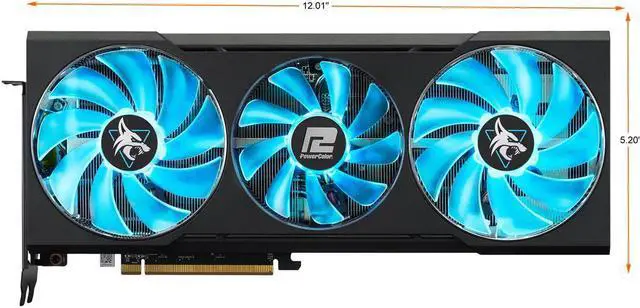 Alt view image 2 of 7 - PowerColor Hellhound AMD Radeon RX 6700 XT Gaming Graphics Card with 12GB GDDR6 Memory, Powered by AMD RDNA 2, HDMI 2.1 (AXRX 6700XT 12GBD6-3DHL)