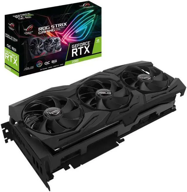 Alt view image 5 of 5 - ASUS ROG STRIX GeForce RTX 2080 Overclocked 8G GDDR6 HDMI DP 1.4 USB Type-C Graphics Card (ROG-STRIX-RTX2080-O8G-GAMING)