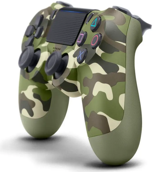 Alt view image 4 of 4 - Playstation 4 Dual Shock 4 Wireless Controller-Camouflage Green