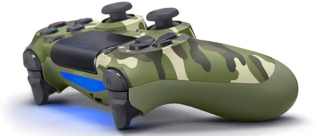 Alt view image 2 of 4 - Playstation 4 Dual Shock 4 Wireless Controller-Camouflage Green