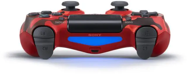 Alt view image 4 of 4 - Playstation 4 Dual Shock 4 Wireless Controller-Camouflage Red
