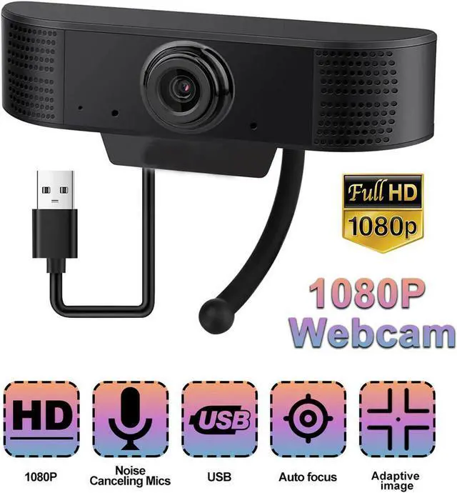 Main image of Webcam with Microphone, easyday 1080P HD Webcam Streaming Computer Web Camera for Video Calling Recording Conferencing