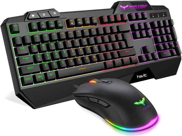 Buy RPM Euro Games Gaming Keyboard and Mouse Combo, 104 Keys with RGB  Backlit - Keyboard, Laser Carved Keycaps, Adjustable DPI Upto 3200, 7  Color RGB - Mouse