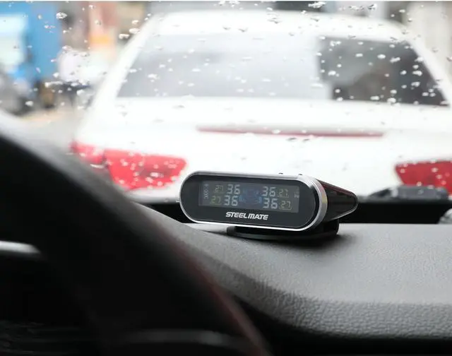 Alt view image 5 of 7 - STEELMATE Mini One-s Multi-Function Tire Pressure Monitoring System, Aromatherapy Function with Mobile Phone Holder, Auto Backlight & Sleep & Awake Mode, with 4 External Tpms Sensor(PSI)