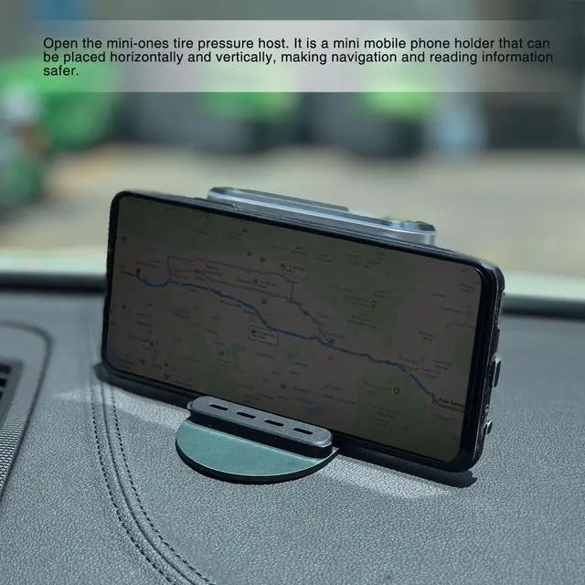 Alt view image 3 of 7 - STEELMATE Mini One-s Multi-Function Tire Pressure Monitoring System, Aromatherapy Function with Mobile Phone Holder, Auto Backlight & Sleep & Awake Mode, with 4 External Tpms Sensor(PSI)