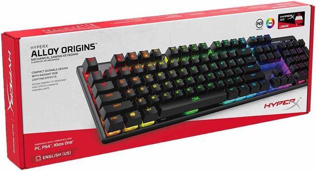 HyperX Alloy Origins Mechanical Gaming Keyboard, HyperX Red, US English  Layout 