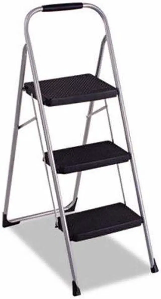 Alt view image 3 of 5 - Cosco Stepstool,3 Step,Fldg,Pm 11-408PBL1E