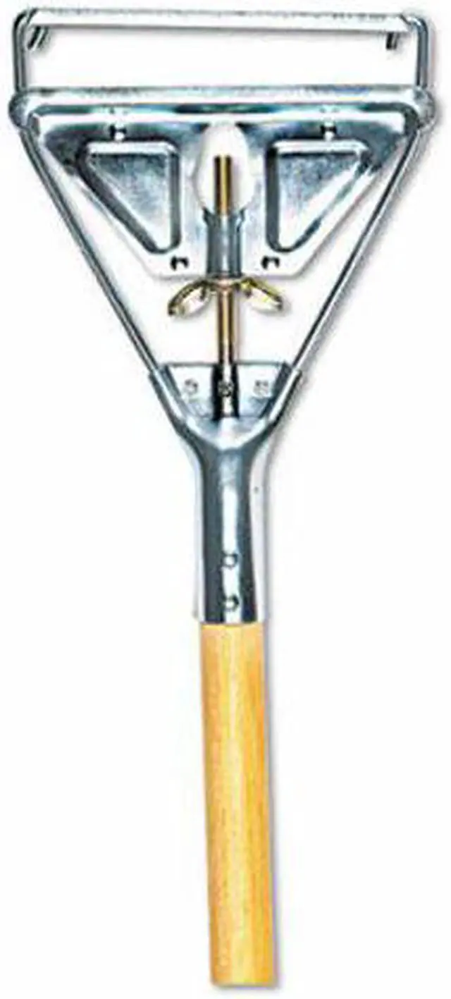 Alt view image 8 of 12 - Boardwalk Quick Change Metal Head Mop Handle for No. 20 & Up Heads 54in Wood
