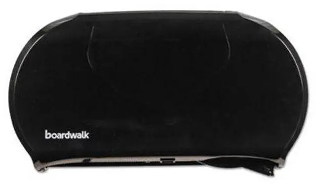 Alt view image 3 of 14 - Jumbo Twin Toilet Tissue Dispenser, 20 1/4 x 12 1/4, Black 1529