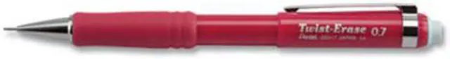 Alt view image 7 of 10 - Pentel Twist-Erase III Mechanical Pencil 0.7 mm Red Barrel QE517B