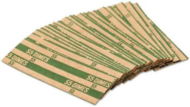 Alt view image 5 of 16 - Coin-Tainer Flat Coin Wrappers Dimes $5 1000 Wrappers/Box 30010
