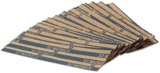 Alt view image 4 of 9 - Coin-Tainer Flat Coin Wrappers Nickels $2 1000 Wrappers/Box 30005