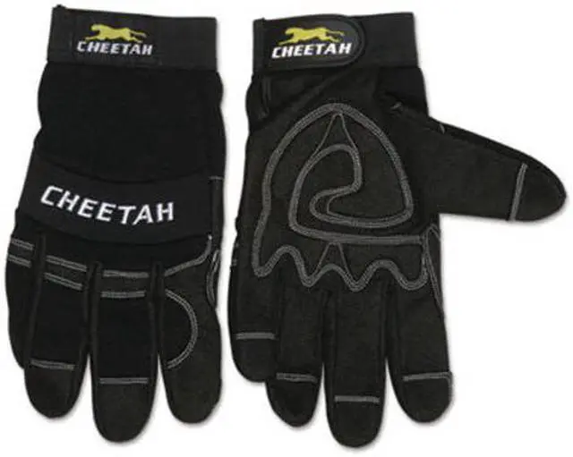 Alt view image 2 of 2 - Mcr Safety Cheetah 935ch Gloves, Small, Black 935CHS