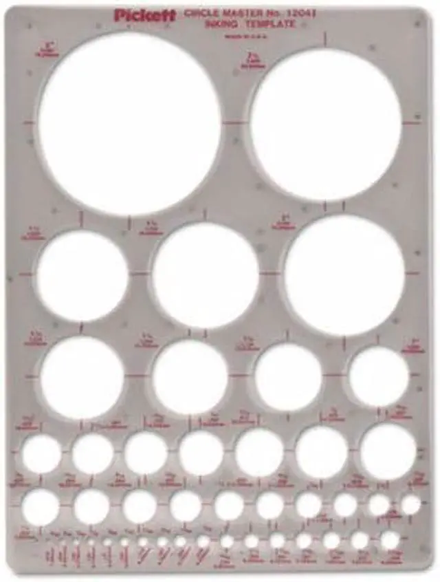Alt view image 4 of 12 - Chartpak Templates Circles 7" x 10" Smoke 1204I