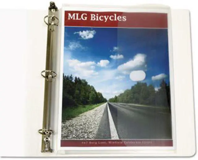 Alt view image 15 of 20 - C-Line Poly Binder Pockets, 11 1/2 X 9 1/4, Clear, 5/Pack 57537