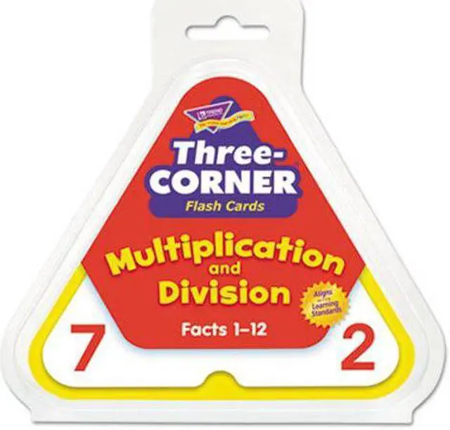 Alt view image 7 of 19 - TREND Multiplication/Division Three-Corner Flash Cards, 8 & Up, 48/Pack