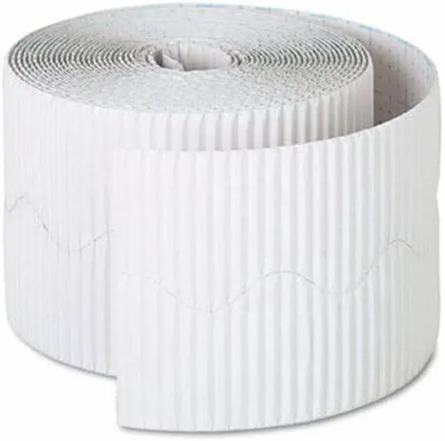 Alt view image 4 of 5 - Pacon Bordette Decorative Border, 2 1/4" X 50' Roll, White 37016
