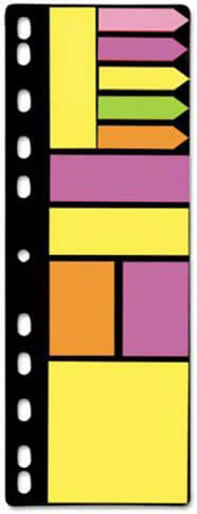 Alt view image 5 of 8 - Redi-Tag Ring Binder Note Set Assorted Sizes and Colors 270 Sheets/Set 5 Sets/Box 10249
