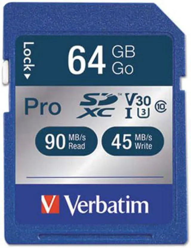 Alt view image 9 of 11 - VERBATIM CORPORATION 98670 64GB PRO 600X SDXC MEMORY CARD