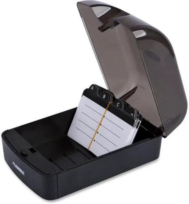 Alt view image 4 of 4 - Lorell Card File 350 Capacity Black 01028